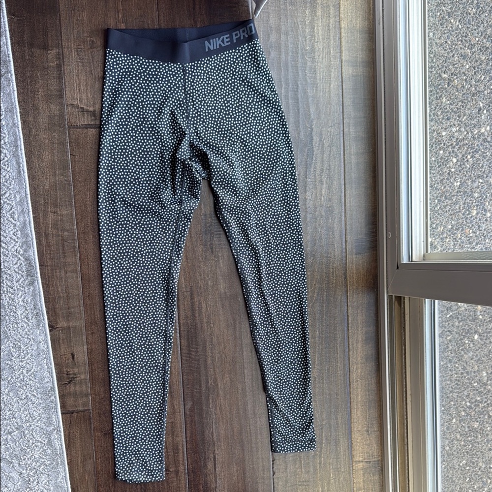 Nike Pro Black and White Leggings
